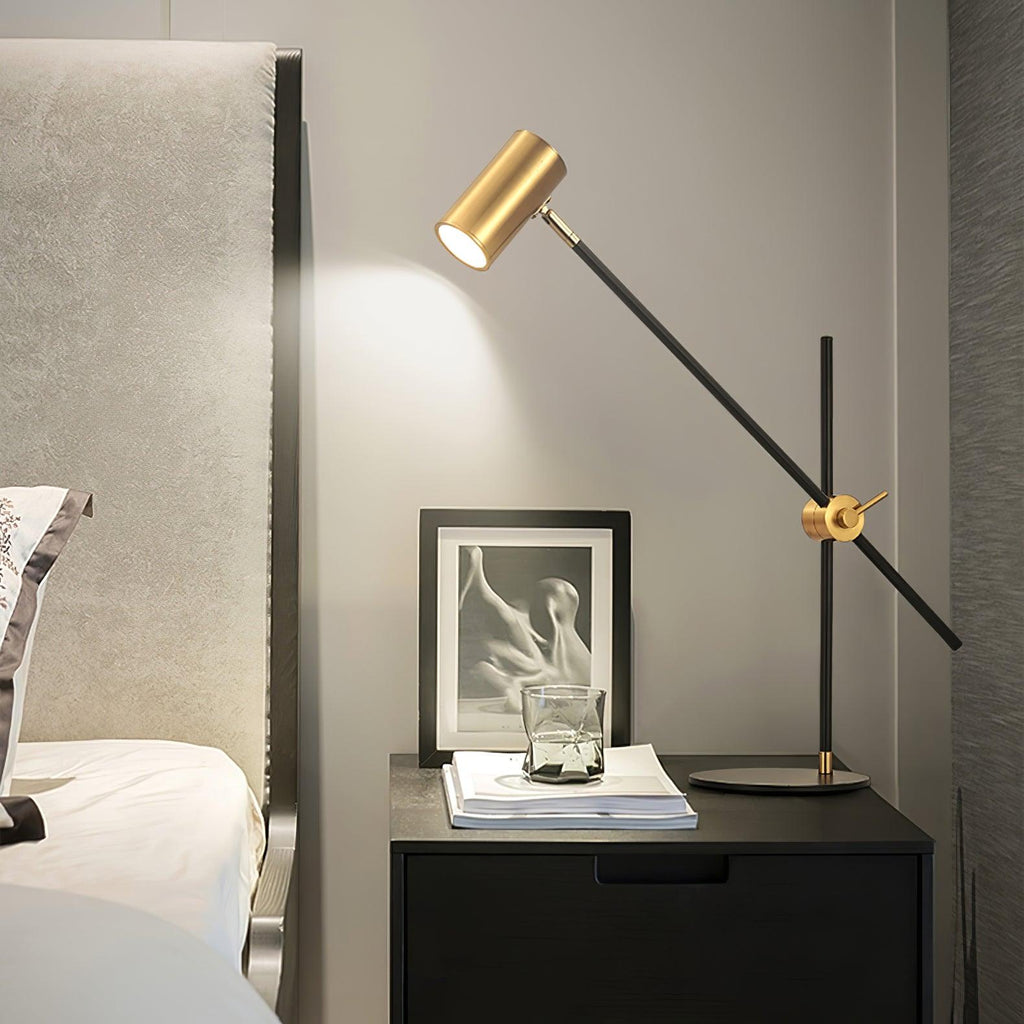 Lektor Table Lamp | Metal | Gold & Black | 60cm Diameter