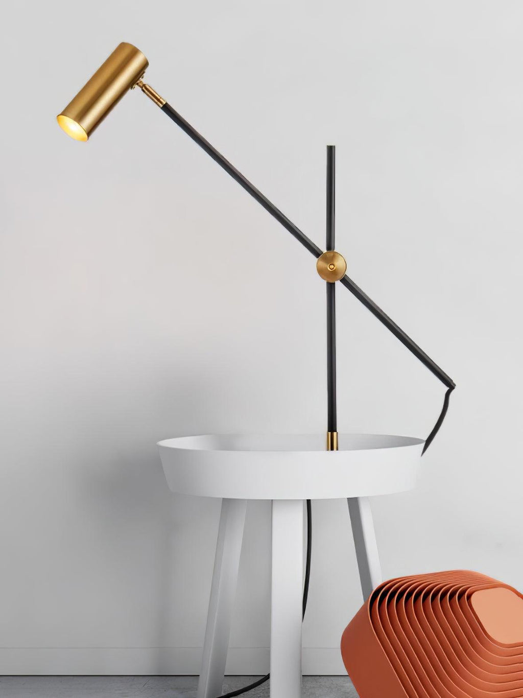 Lektor Table Lamp | Metal | Gold & Black | 60cm Diameter