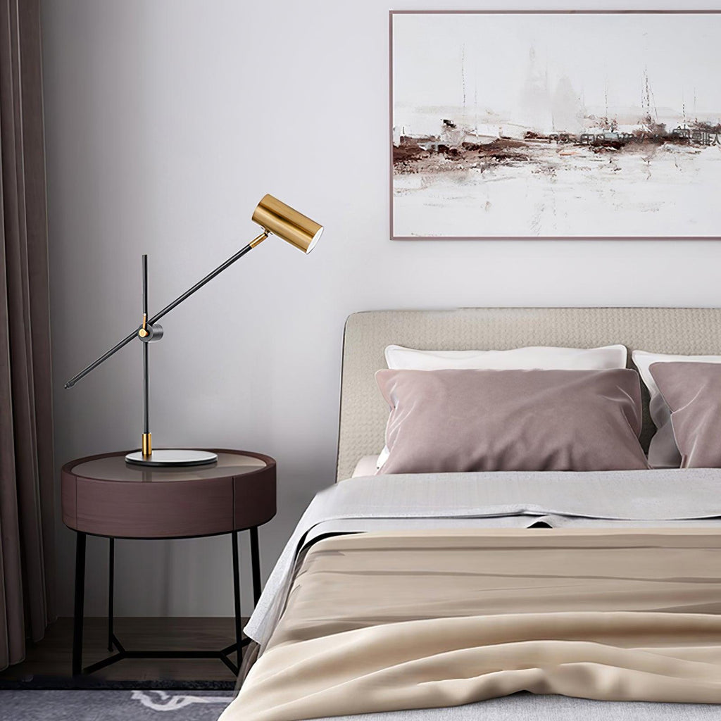 Lektor Table Lamp | Metal | Gold & Black | 60cm Diameter
