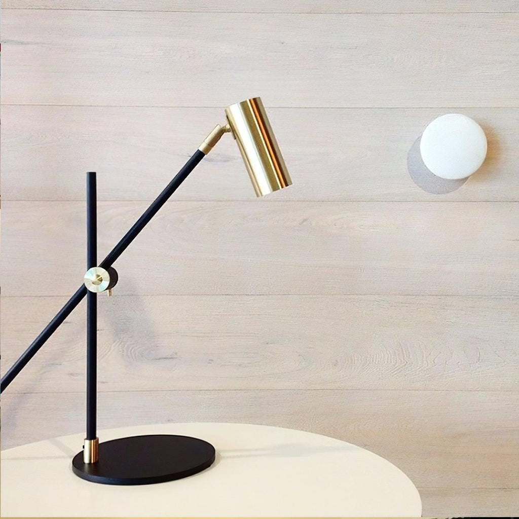 Lektor Table Lamp | Metal | Gold & Black | 60cm Diameter