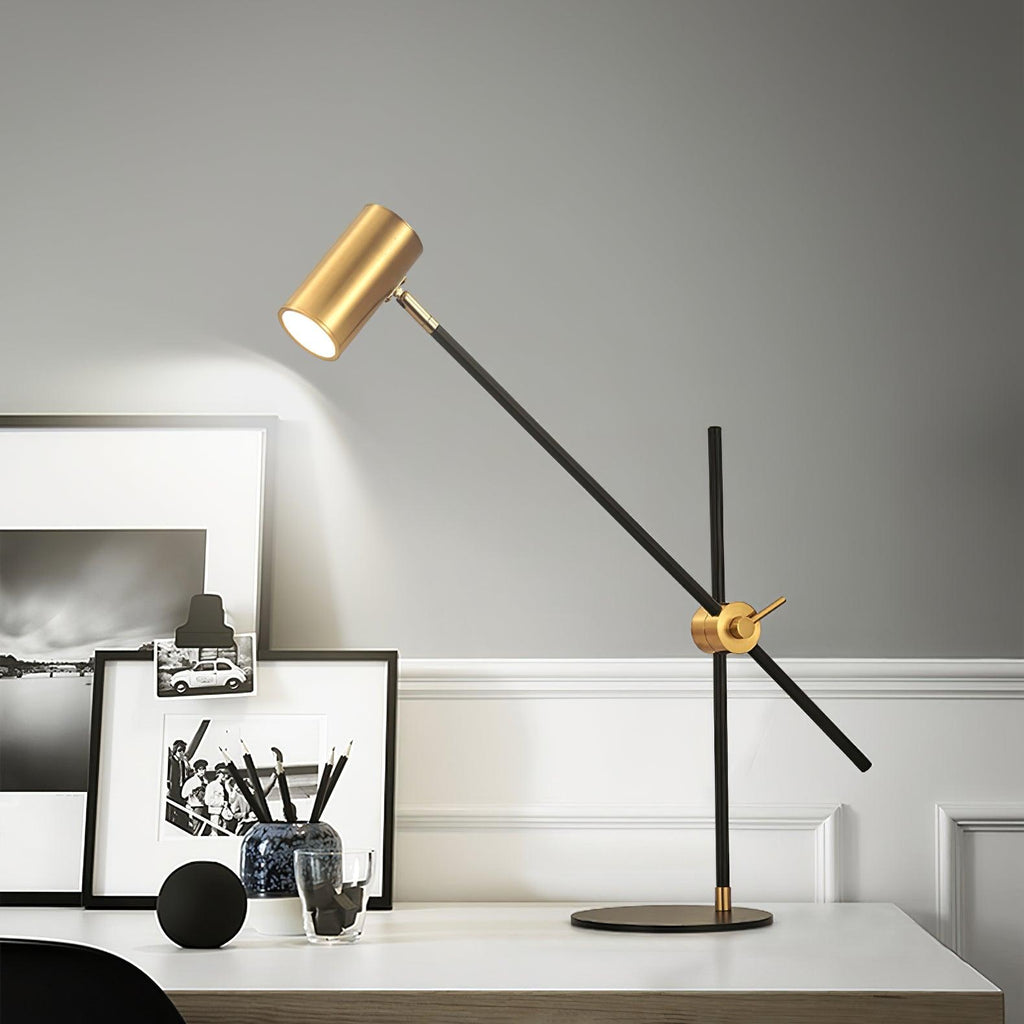 Lektor Table Lamp | Metal | Gold & Black | 60cm Diameter