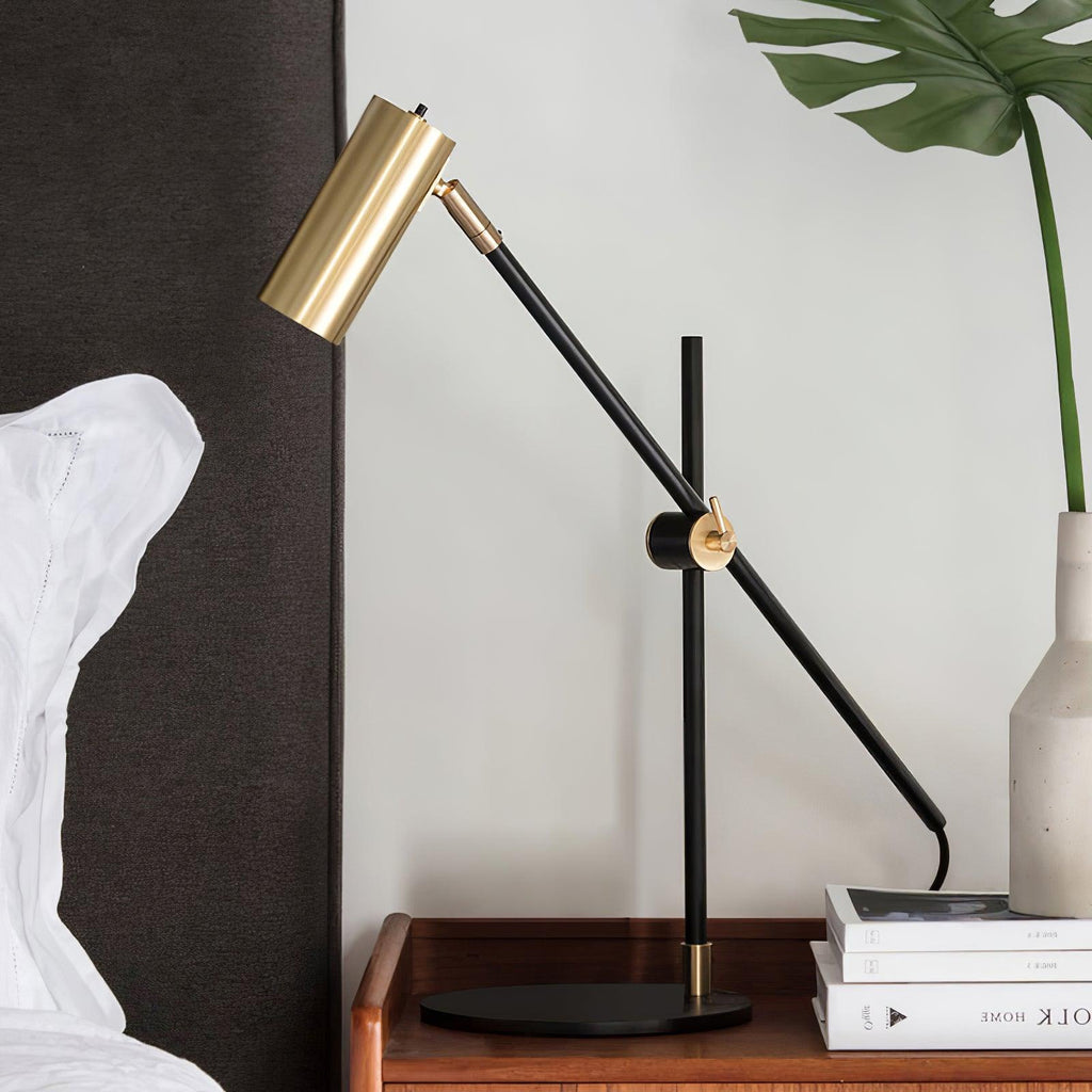 Lektor Table Lamp | Metal | Gold & Black | 60cm Diameter