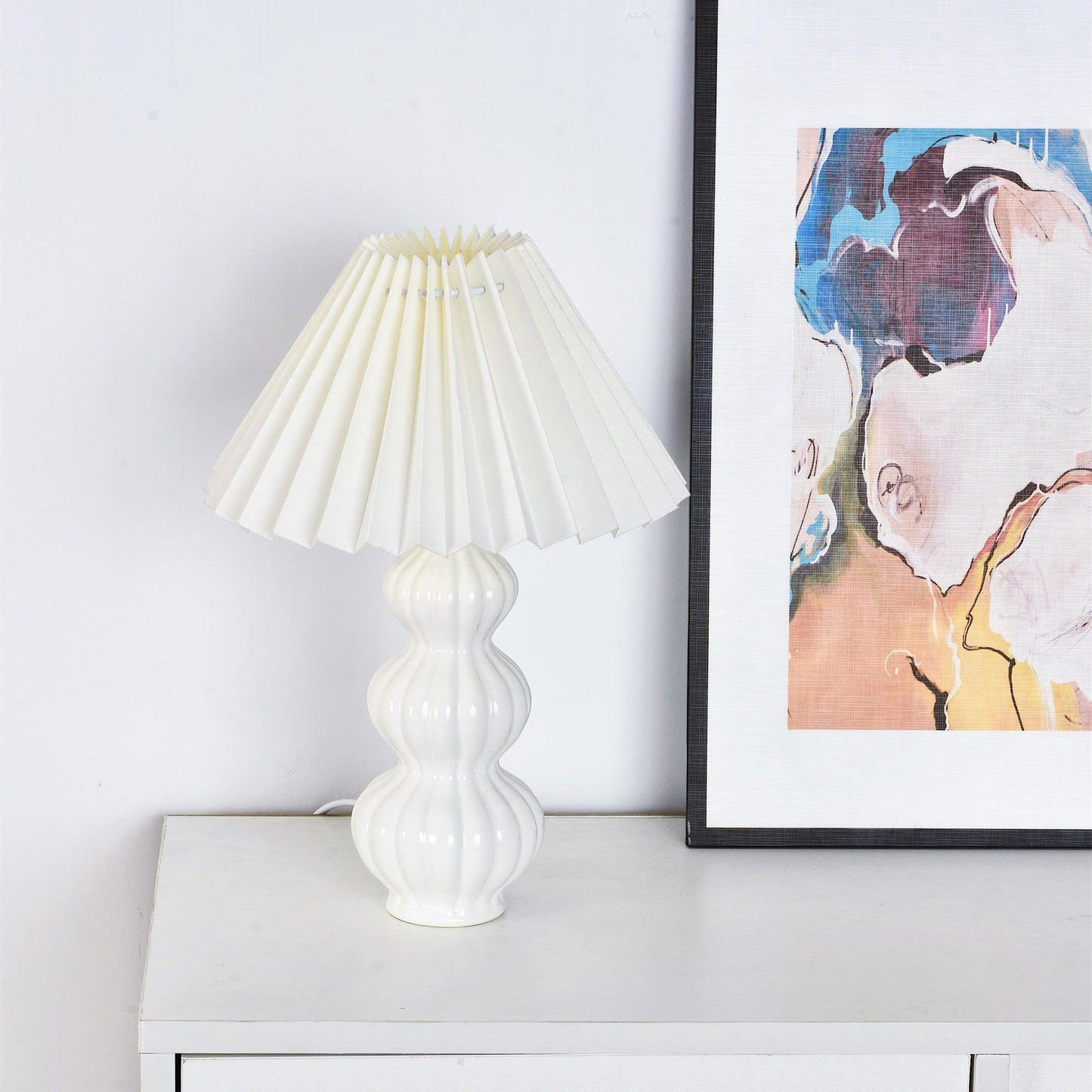 Leo Table Lamp | Ceramic | White