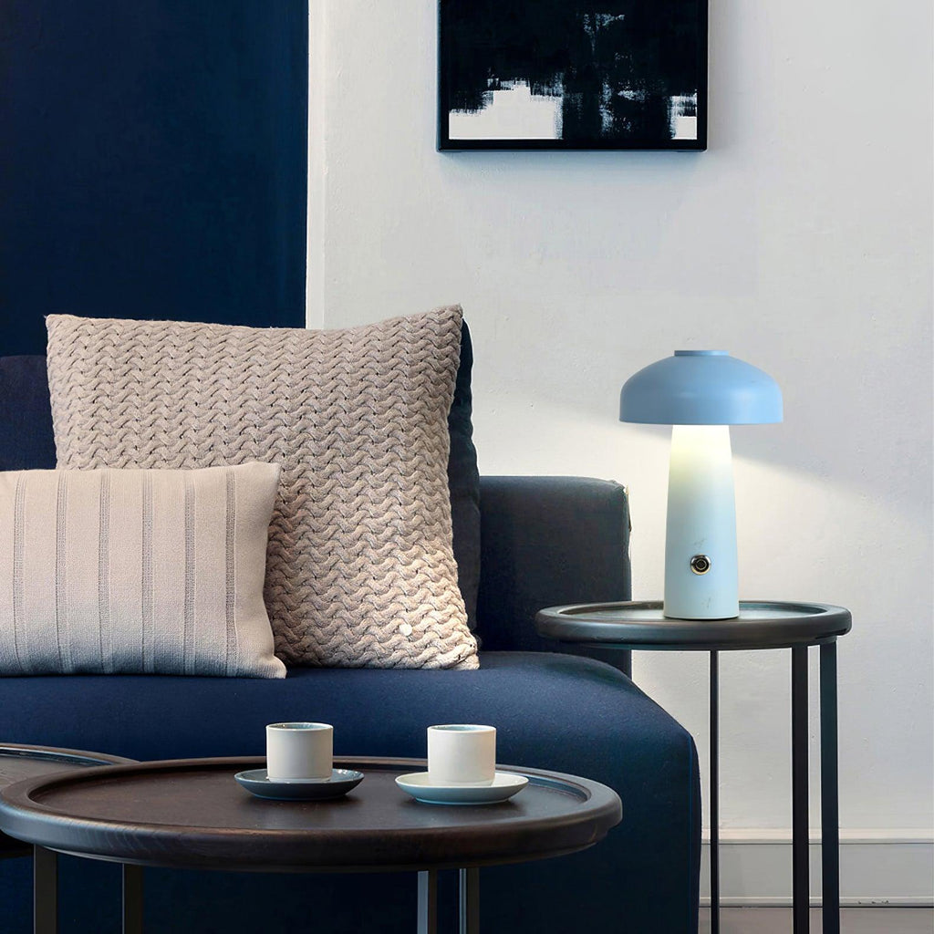 Leon Mushroom Table Lamp | Metal | Built-in Battery