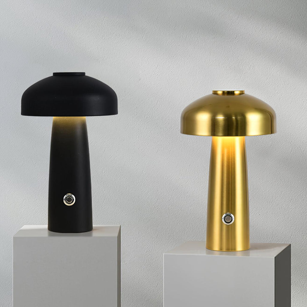 Leon Mushroom Table Lamp | Metal | Built-in Battery