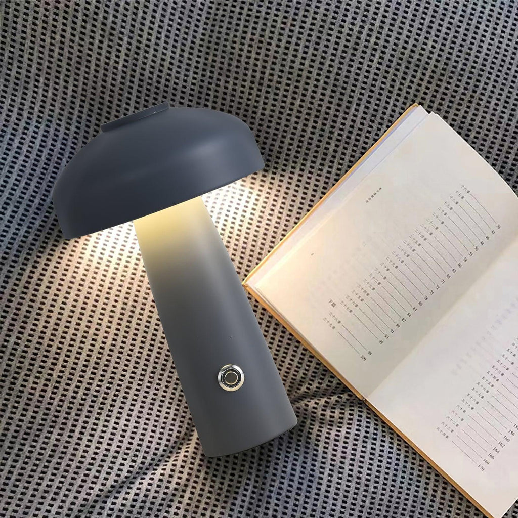 Leon Mushroom Table Lamp | Metal | Built-in Battery
