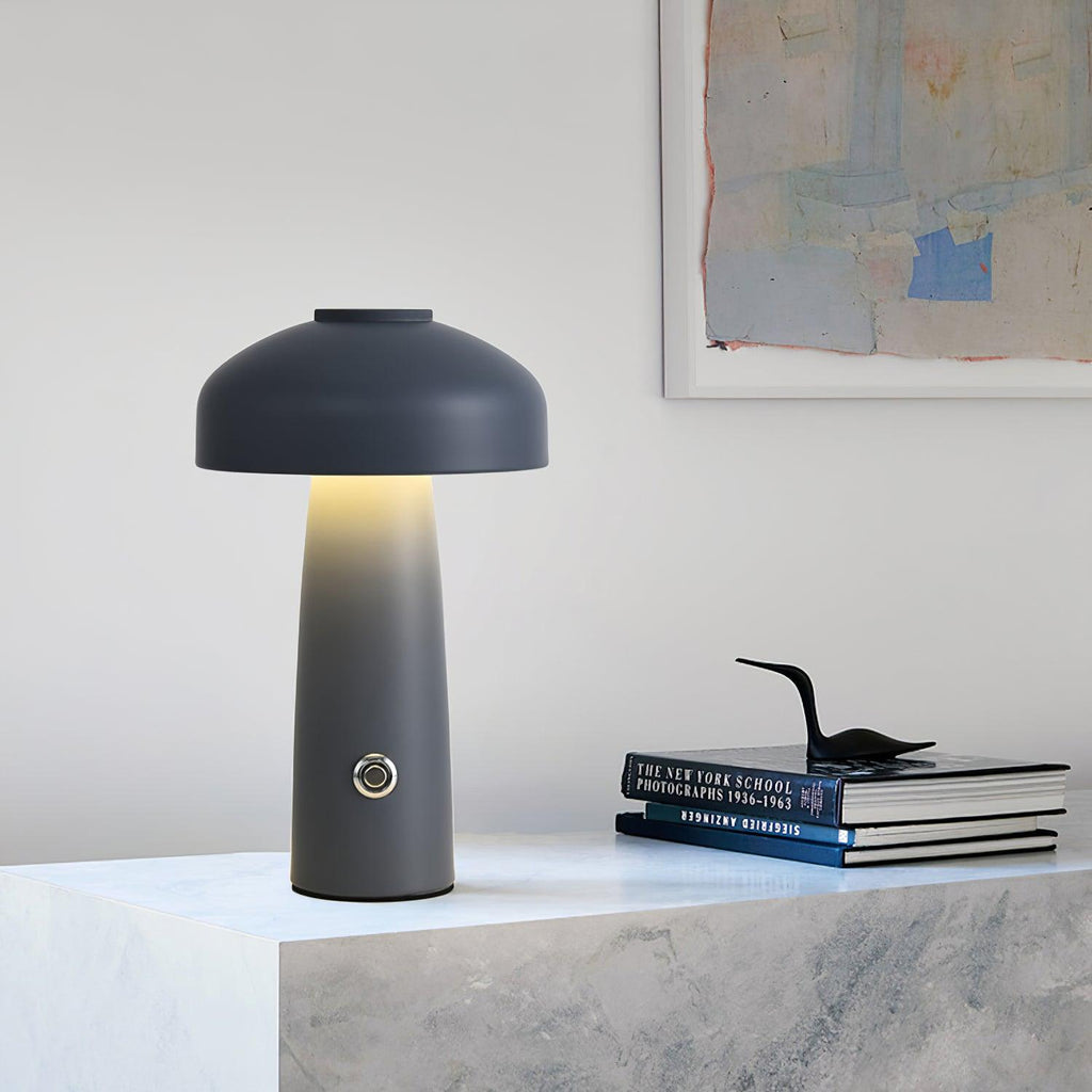 Leon Mushroom Table Lamp | Metal | Built-in Battery