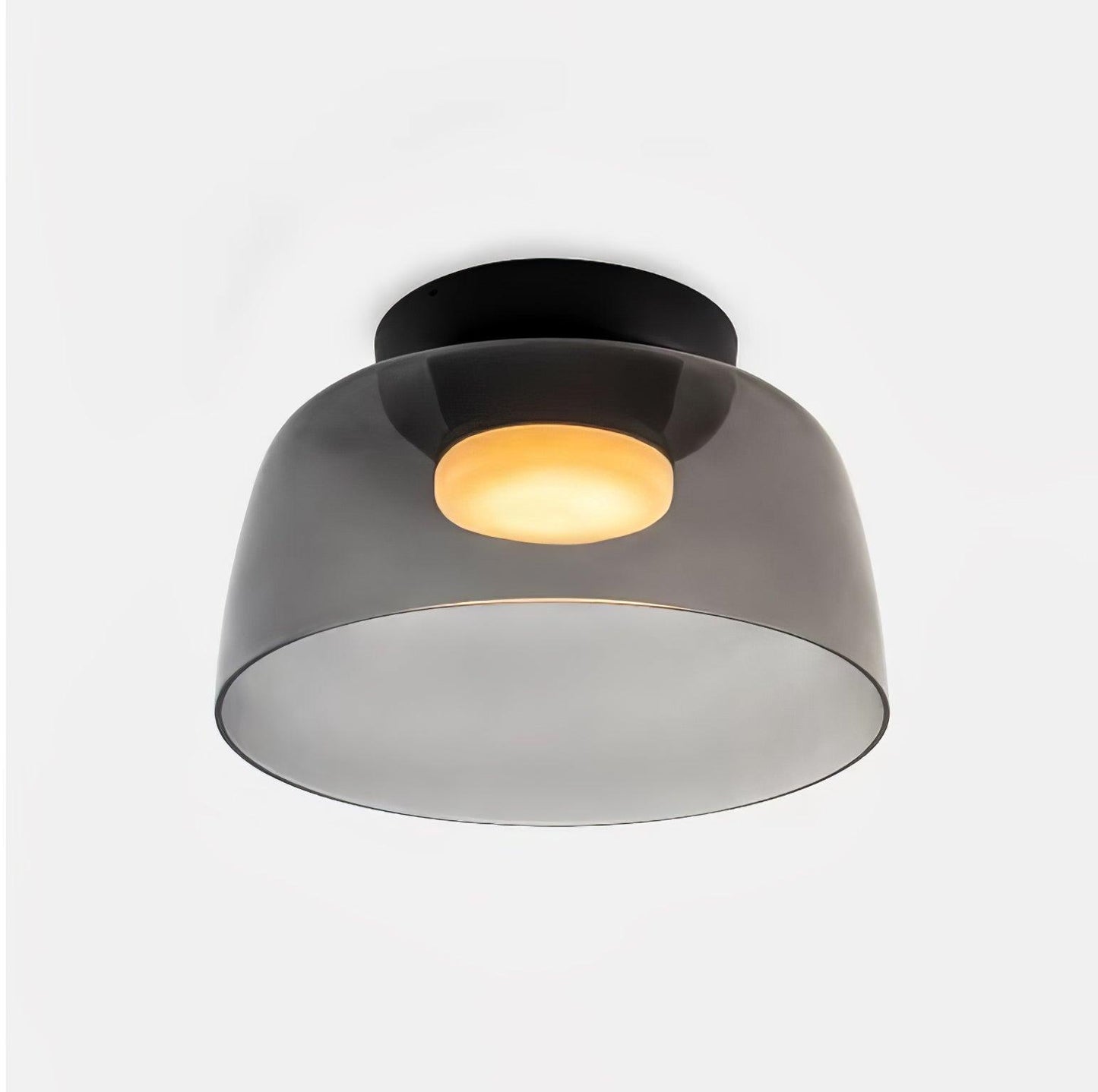 Levels Ceiling Light | Glass & Metal | Black, Smoke Grey, Green, Orange