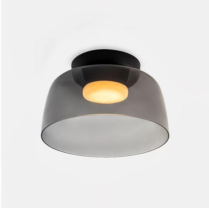 Levels Ceiling Light | Glass & Metal | Black, Smoke Grey, Green, Orange