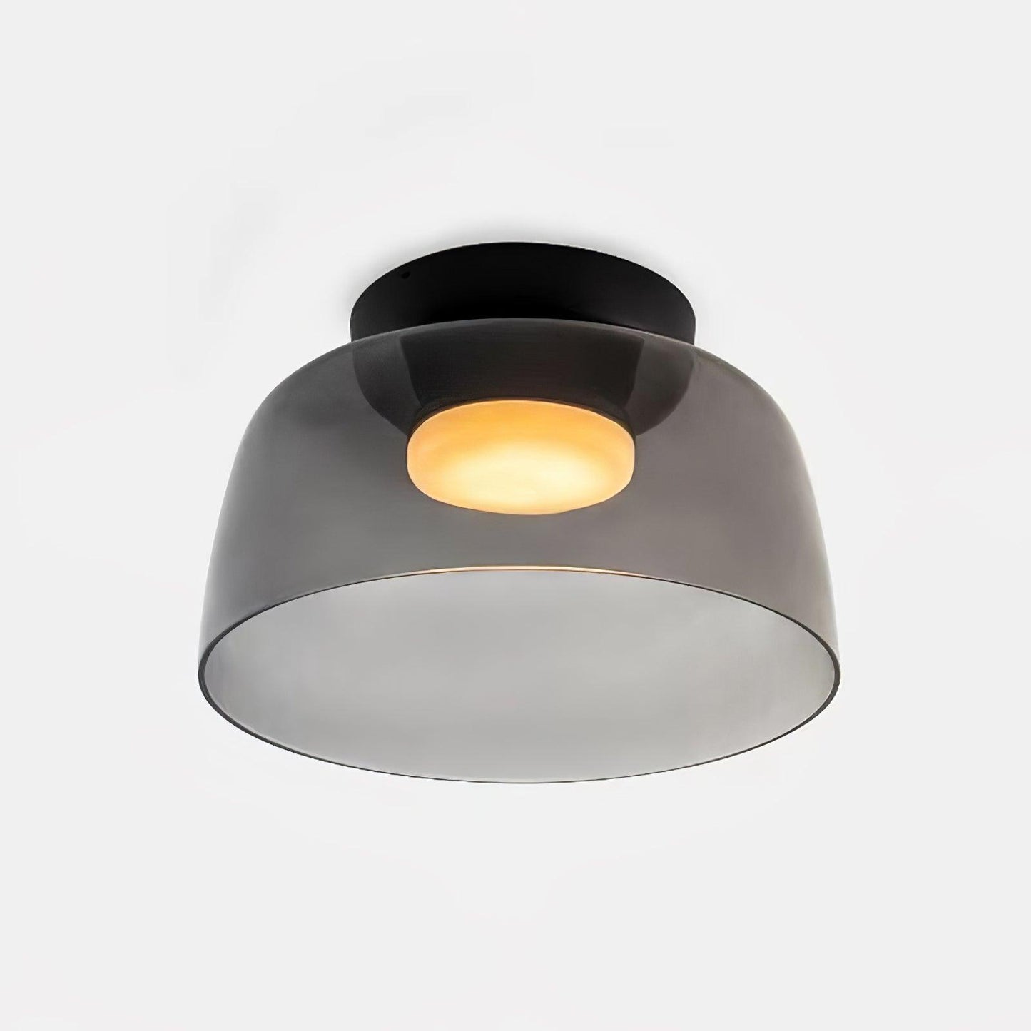 Levels Ceiling Light | Glass & Metal | Black, Smoke Grey, Green, Orange