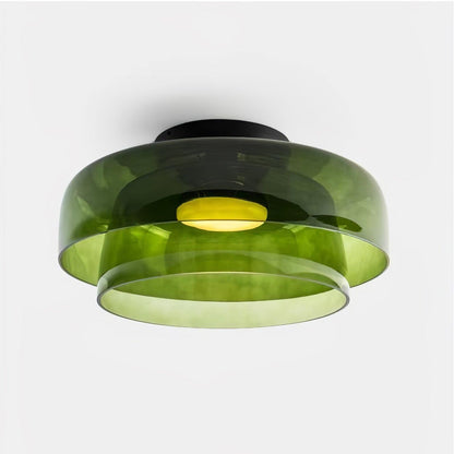 Levels Ceiling Light | Glass & Metal | Black, Smoke Grey, Green, Orange