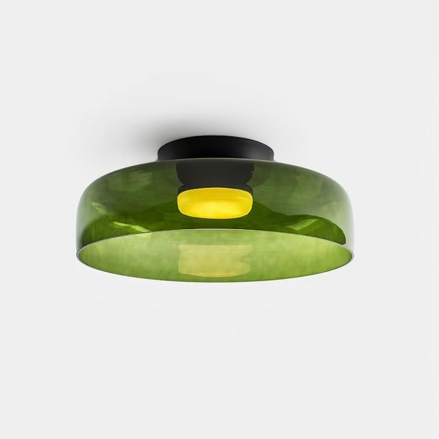Levels Ceiling Light | Glass & Metal | Black, Smoke Grey, Green, Orange