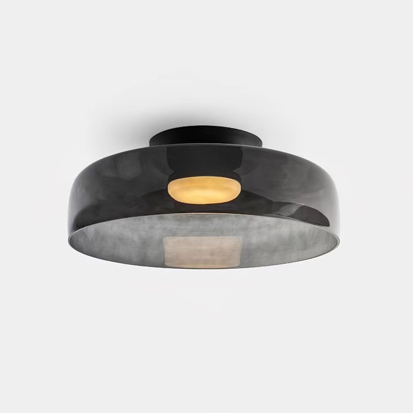 Levels Ceiling Light | Glass & Metal | Black, Smoke Grey, Green, Orange