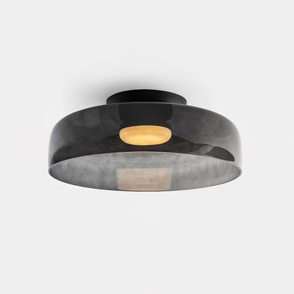 Levels Ceiling Light | Glass & Metal | Black, Smoke Grey, Green, Orange