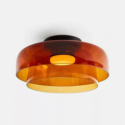 Levels Ceiling Light | Glass & Metal | Black, Smoke Grey, Green, Orange