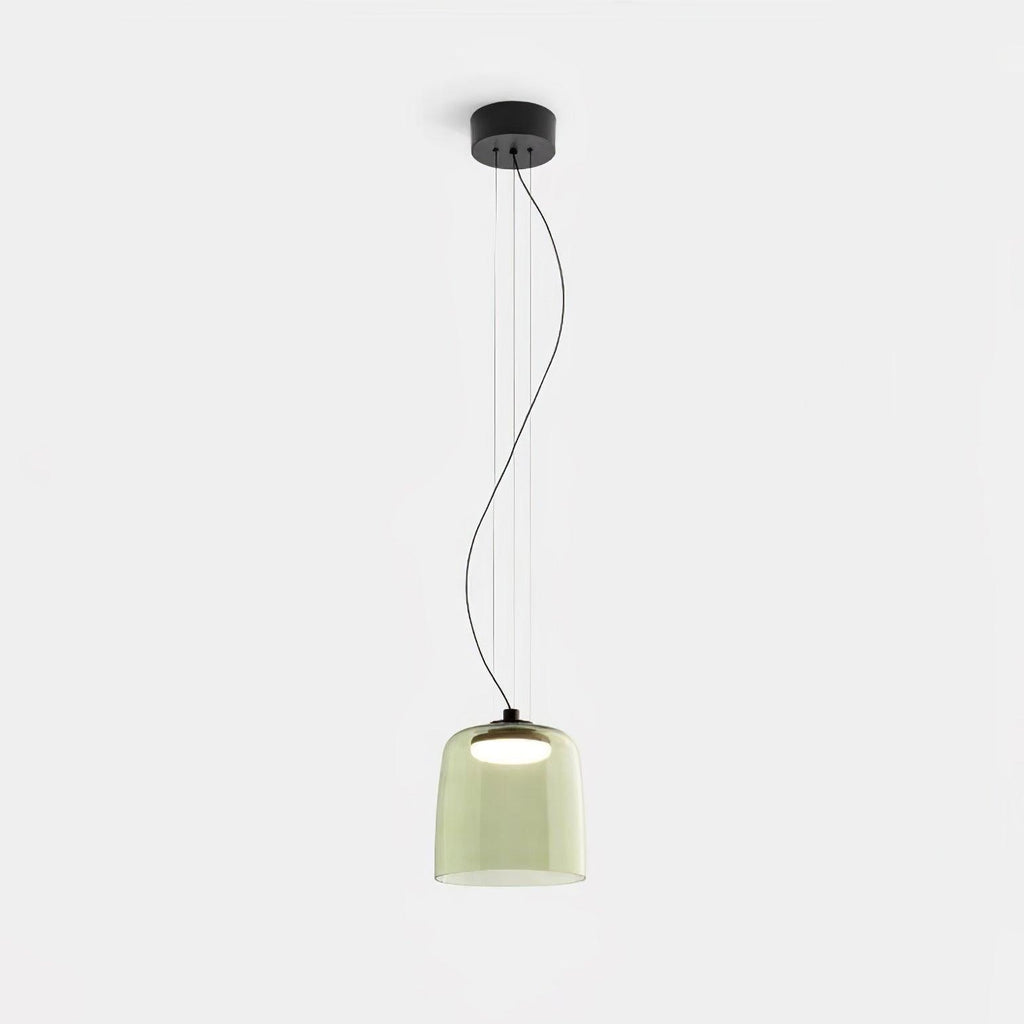 Levels Pendant Light | Metal & Glass | Black, Orange, Gray, Green Shades