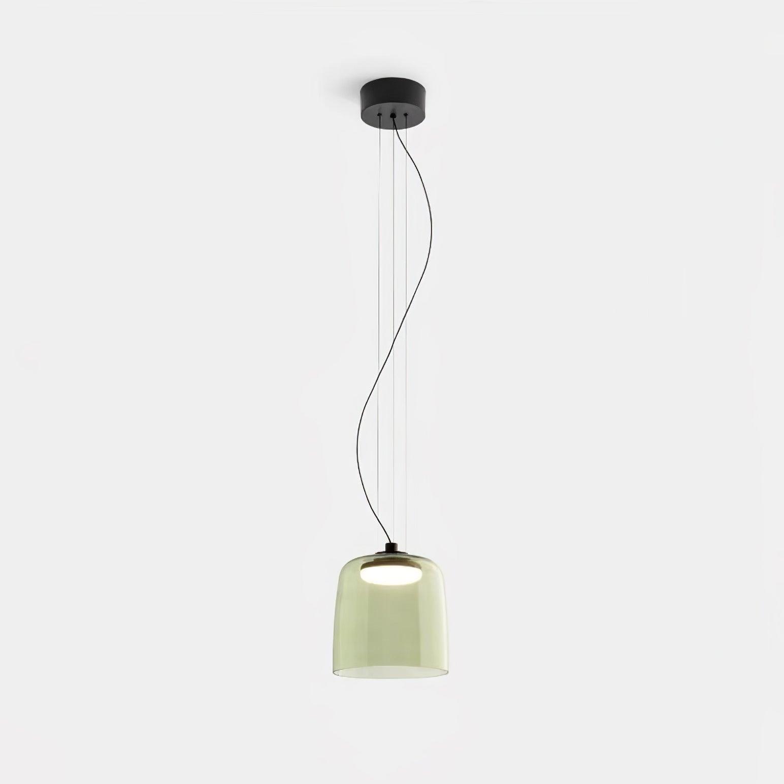 Levels Pendant Light | Metal & Glass | Black, Orange, Gray, Green Shades