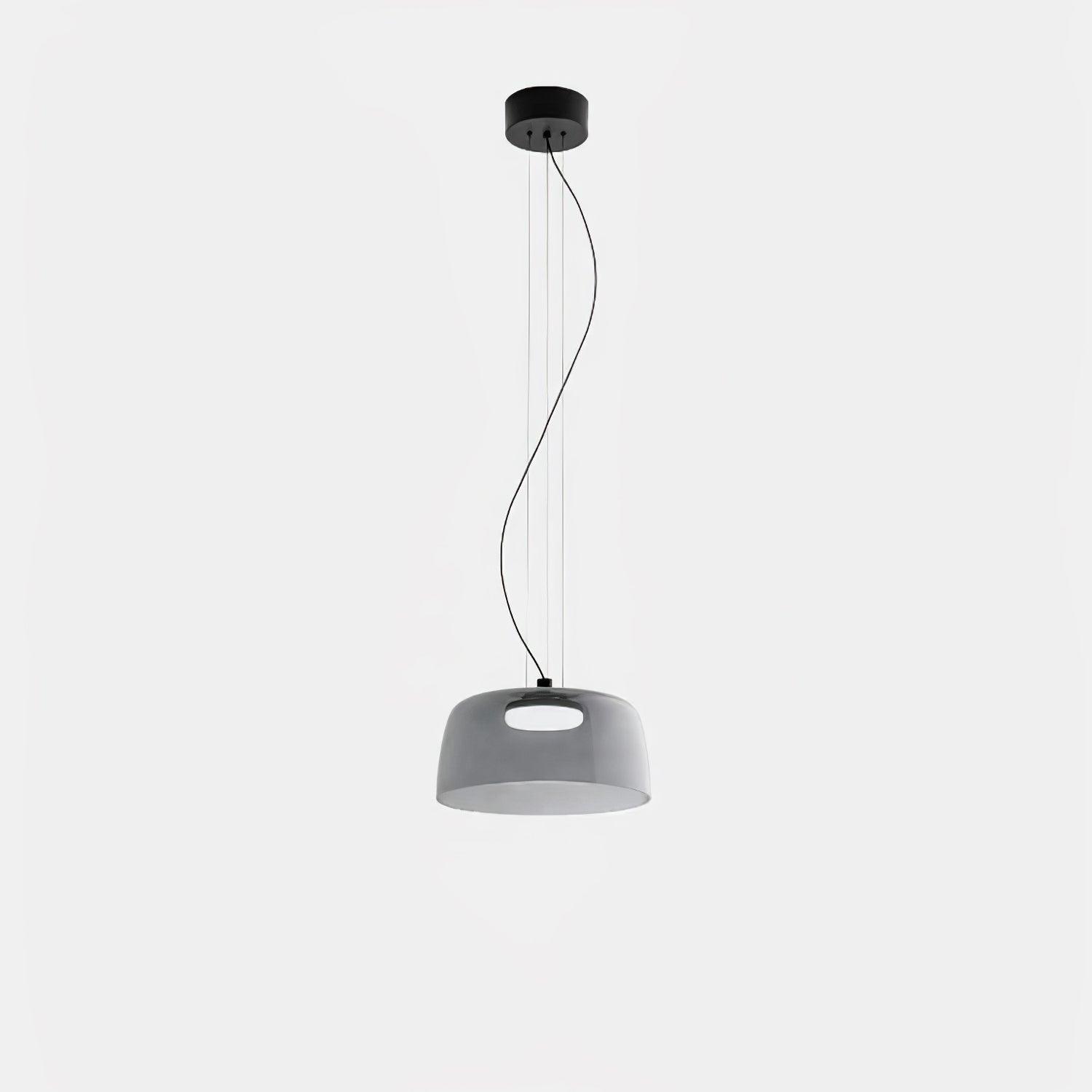 Levels Pendant Light | Metal & Glass | Black, Orange, Gray, Green Shades