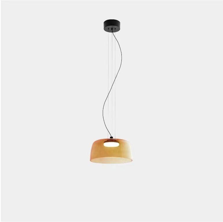 Levels Pendant Light | Metal & Glass | Black, Orange, Gray, Green Shades