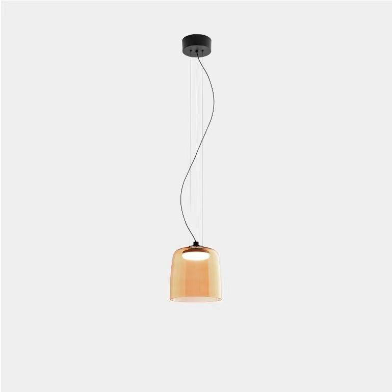 Levels Pendant Light | Metal & Glass | Black, Orange, Gray, Green Shades