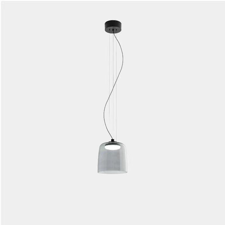 Levels Pendant Light | Metal & Glass | Black, Orange, Gray, Green Shades