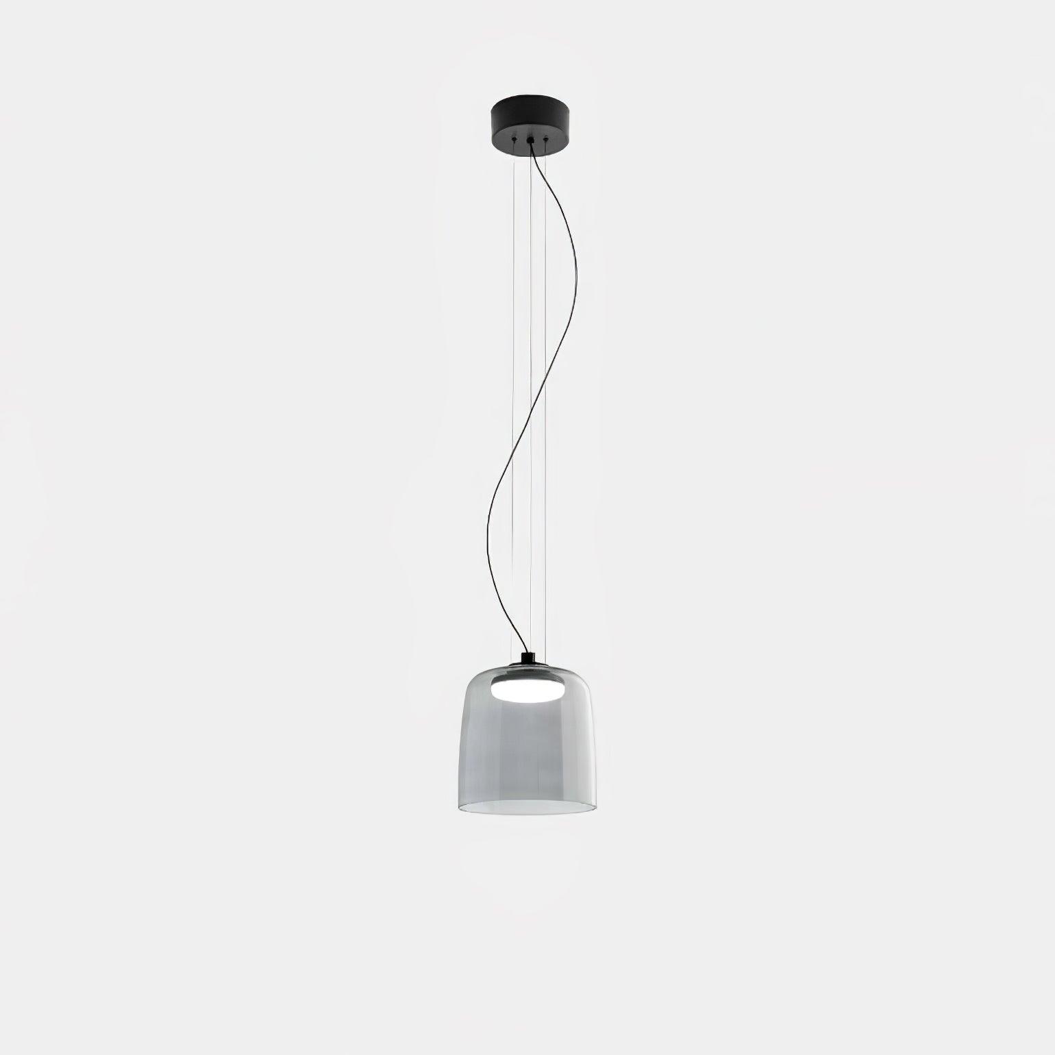 Levels Pendant Light | Metal & Glass | Black, Orange, Gray, Green Shades