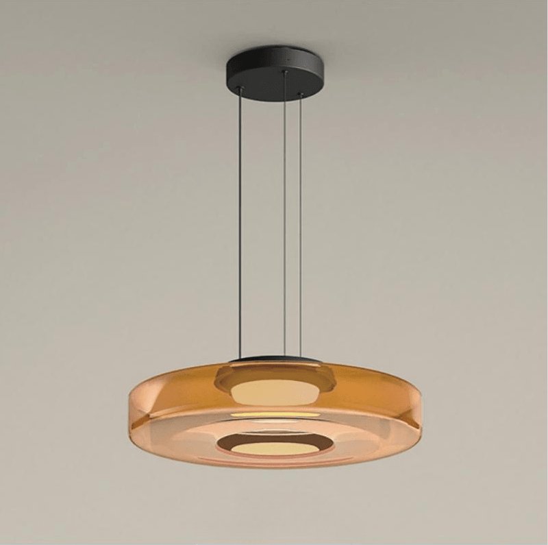 Levels Series Pendant Light | Metal & Glass | Smoke Grey, Green, Amber