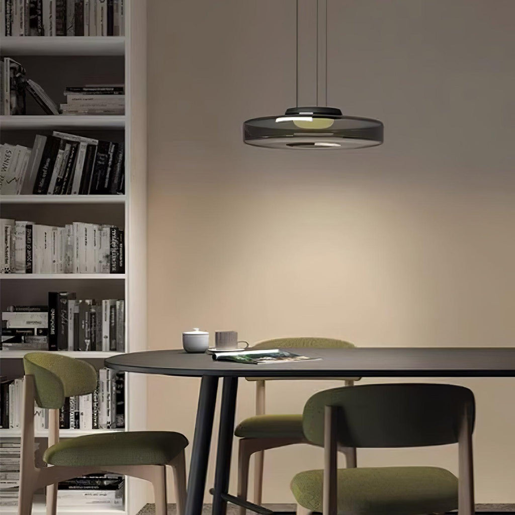 Levels Series Pendant Light | Metal & Glass | Smoke Grey, Green, Amber