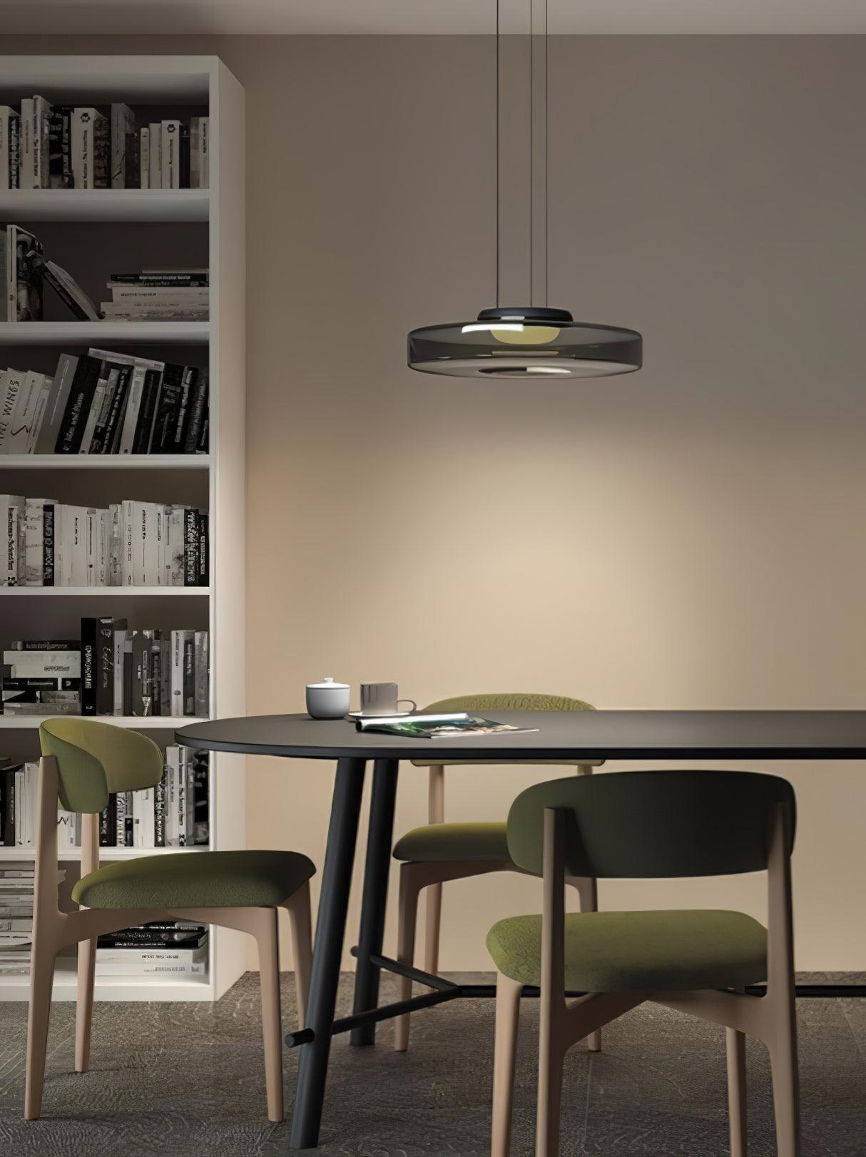 Levels Series Pendant Light | Metal & Glass | Smoke Grey, Green, Amber