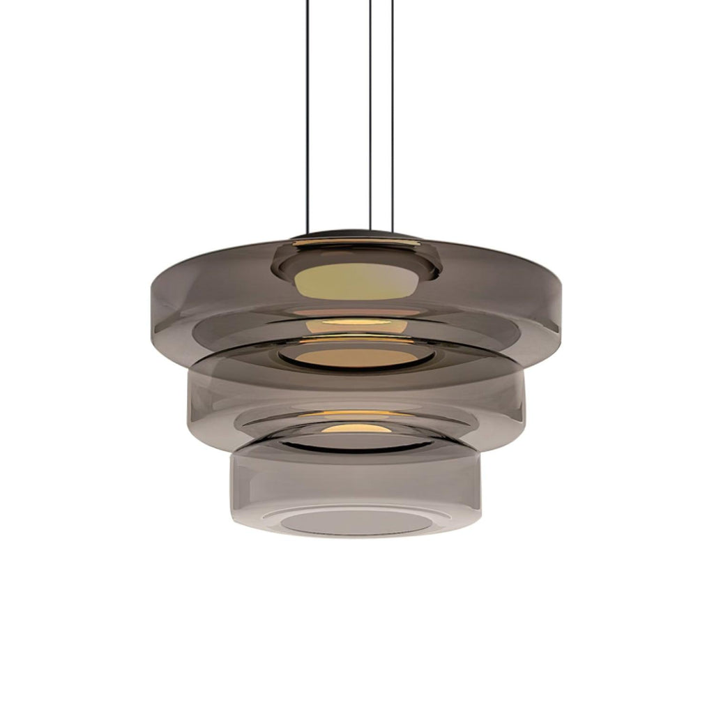 Levels Series Pendant Light | Metal & Glass | Smoke Grey, Green, Amber