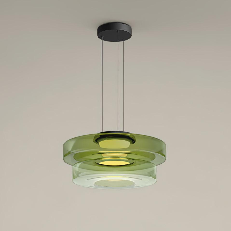 Levels Series Pendant Light | Metal & Glass | Smoke Grey, Green, Amber