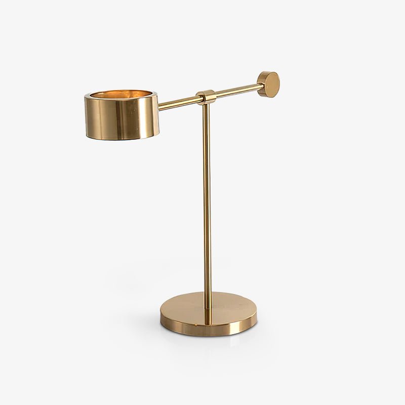 Lever Office Table Light | Metal & Iron | Gold