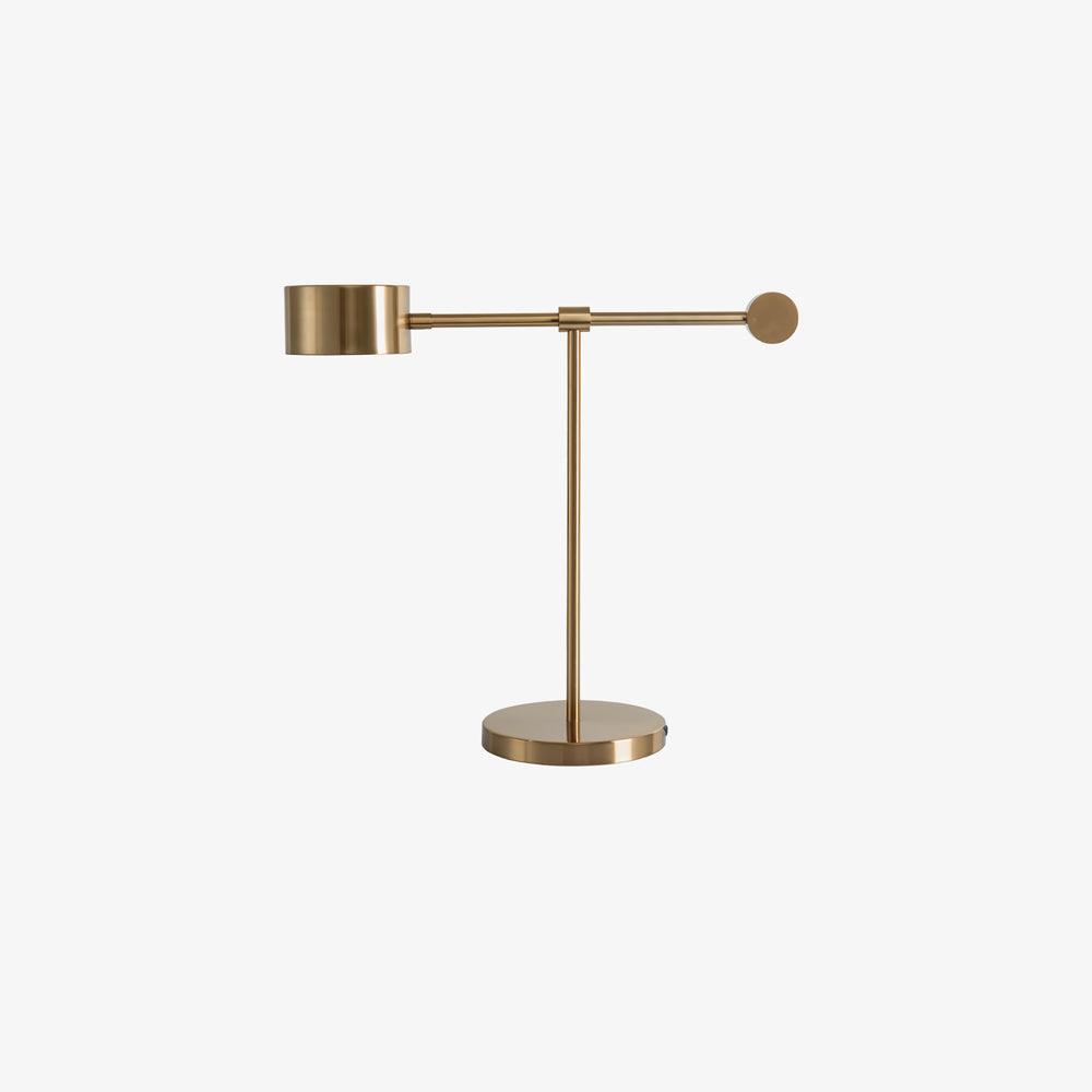 Lever Office Table Light | Metal & Iron | Gold