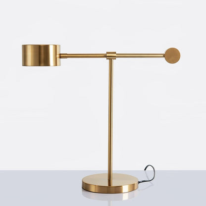 Lever Office Table Light | Metal & Iron | Gold