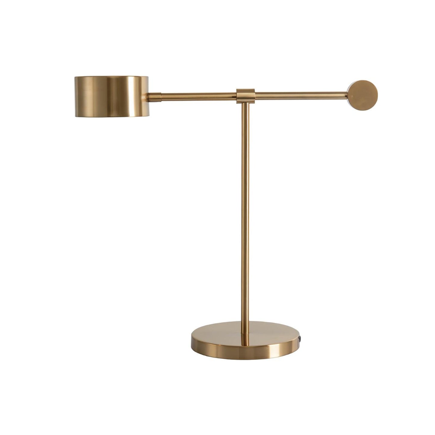 Lever Office Table Light | Metal & Iron | Gold
