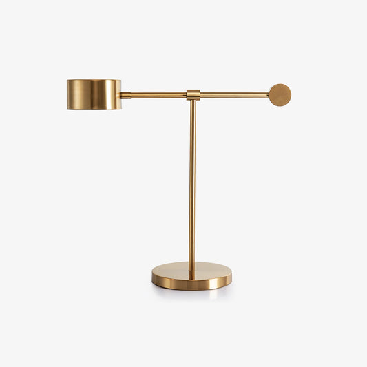 Lever Office Table Light | Metal & Iron | Gold
