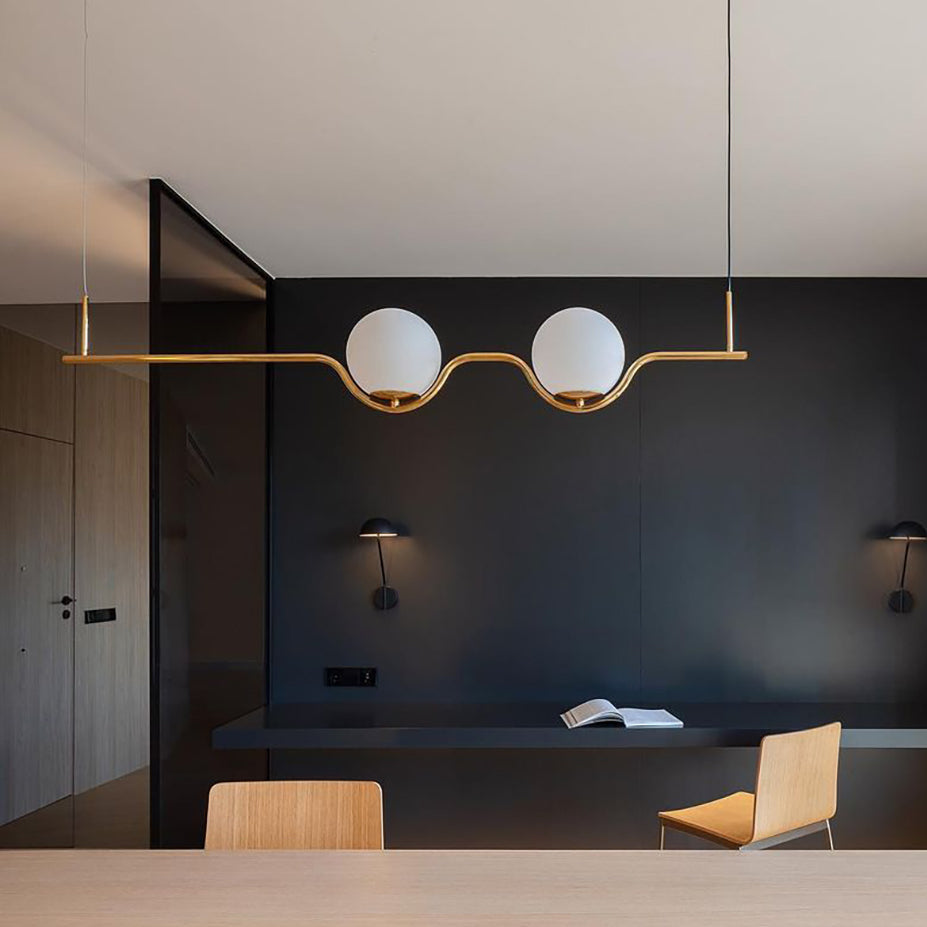 Levita Pendant Lamp | Iron & Glass | Gold & Black