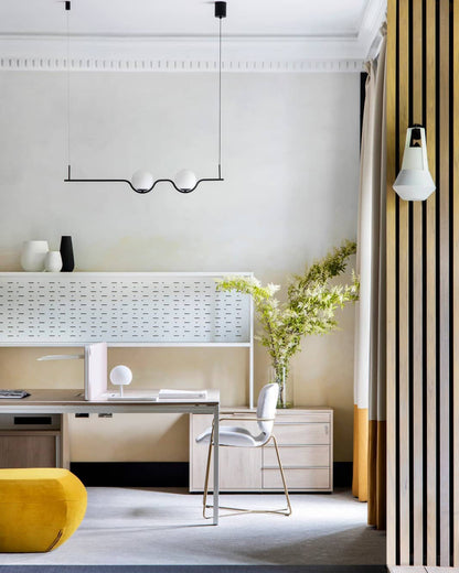 Levita Pendant Lamp | Iron & Glass | Gold & Black