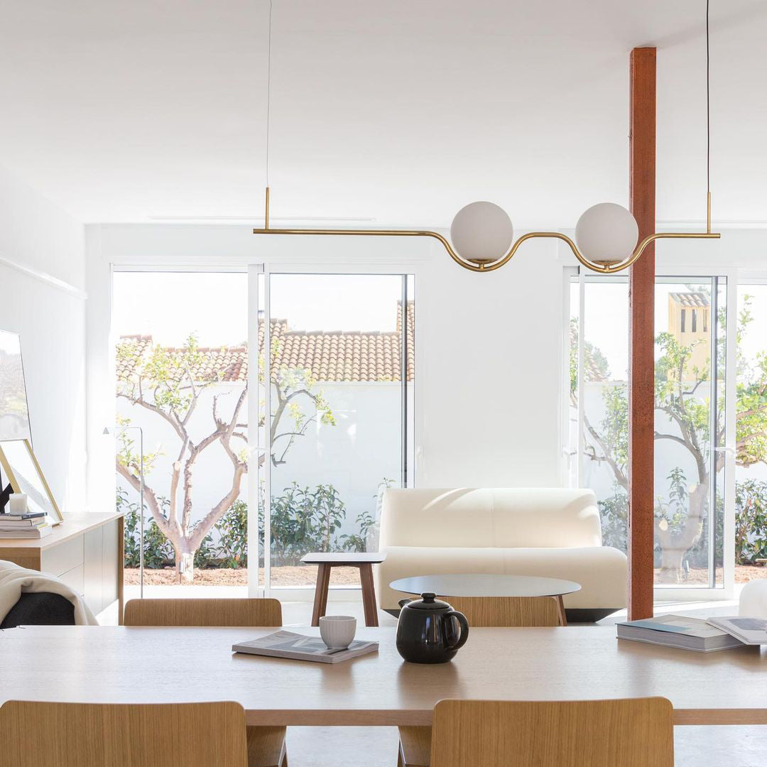 Levita Pendant Lamp | Iron & Glass | Gold & Black