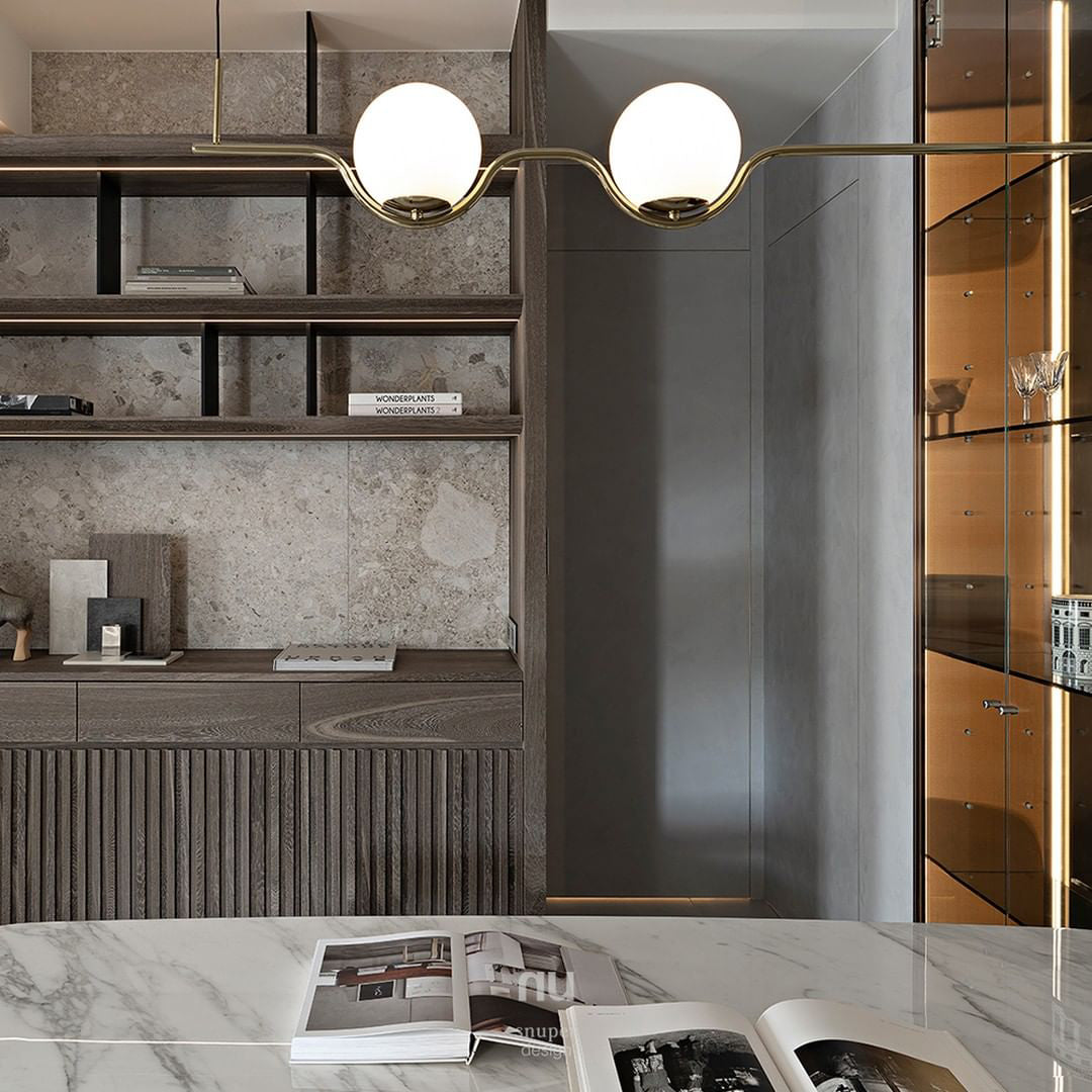Levita Pendant Lamp | Iron & Glass | Gold & Black