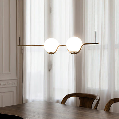 Levita Pendant Lamp | Iron & Glass | Gold & Black