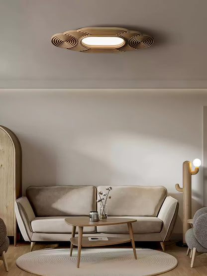 Lianyan Ceiling Lamp | Metal Wood Acrylic | Wood Color, Walnut Color, Black