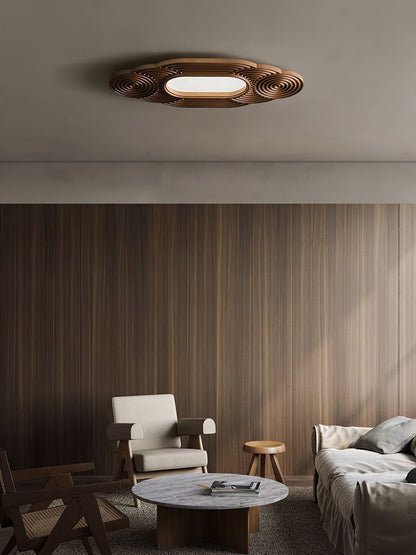 Lianyan Ceiling Lamp | Metal Wood Acrylic | Wood Color, Walnut Color, Black