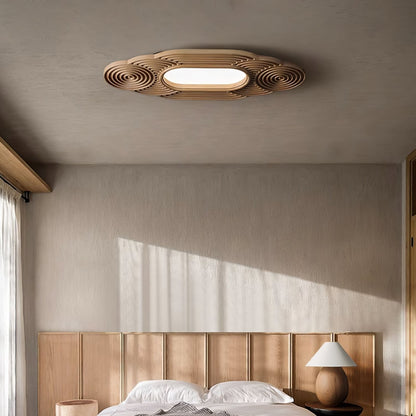 Lianyan Ceiling Lamp | Metal Wood Acrylic | Wood Color, Walnut Color, Black