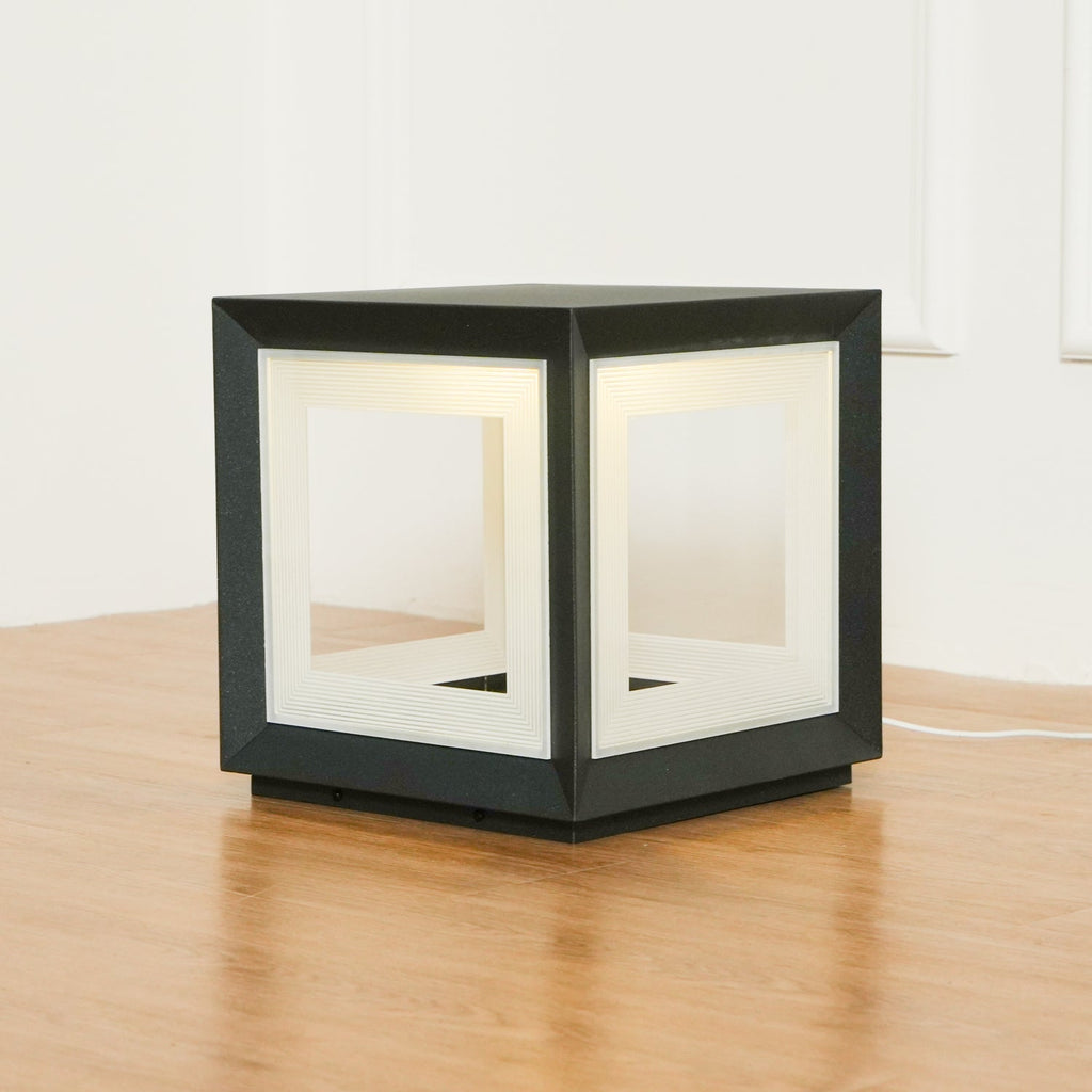 Outdoor Post Light | Waterproof Metal & Acrylic | Available in Black & White