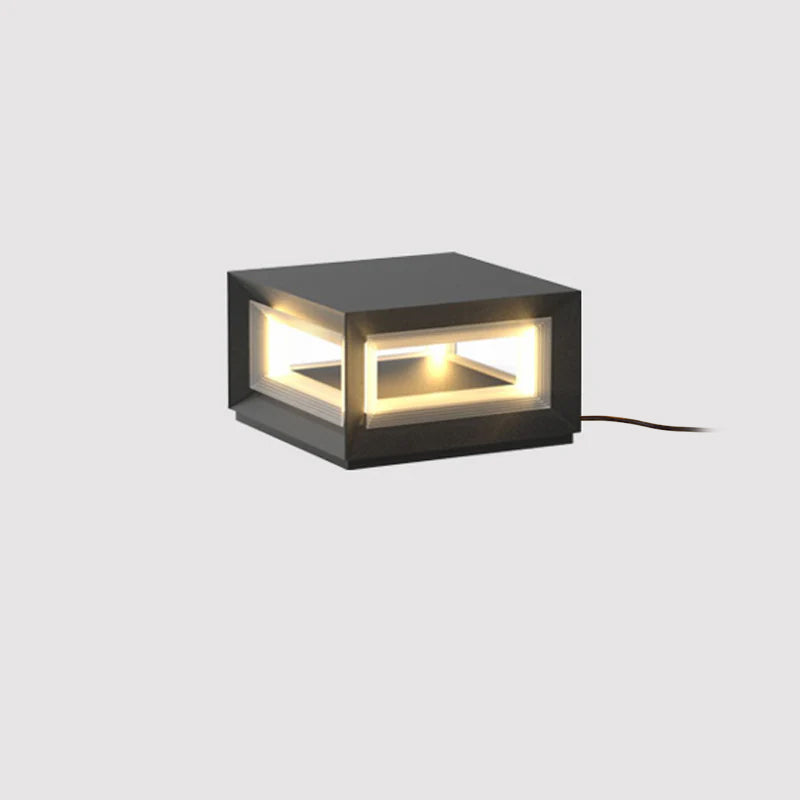 Outdoor Post Light | Waterproof Metal & Acrylic | Available in Black & White