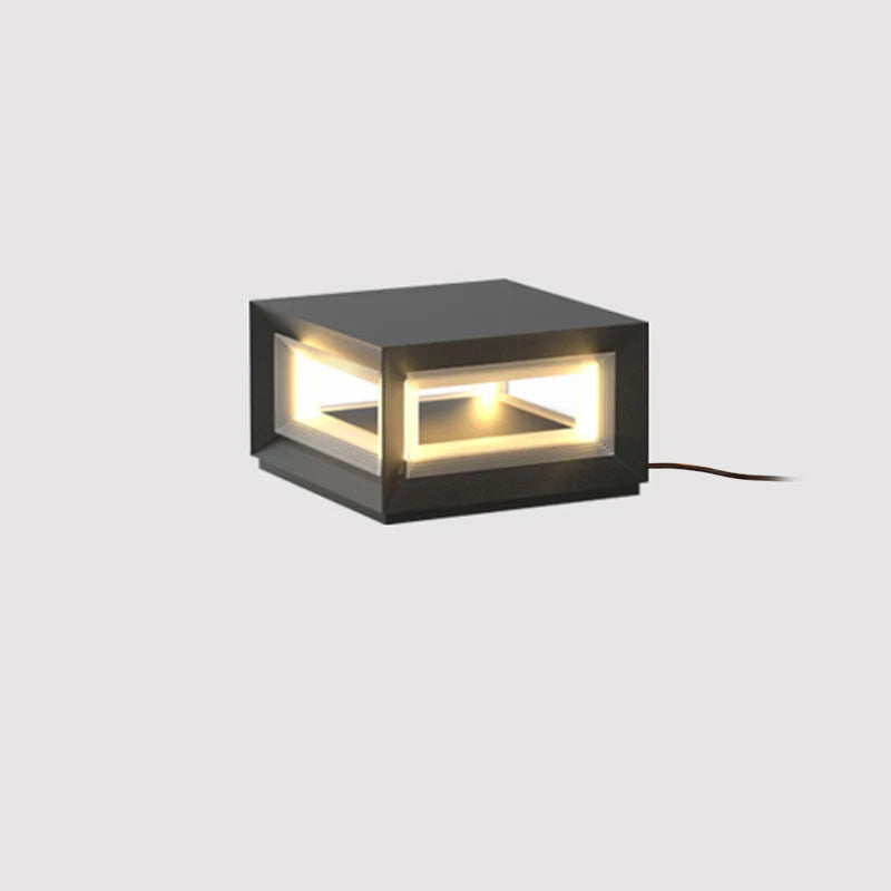 Outdoor Post Light | Waterproof Metal & Acrylic | Available in Black & White