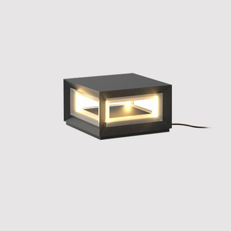 Outdoor Post Light | Waterproof Metal & Acrylic | Available in Black & White