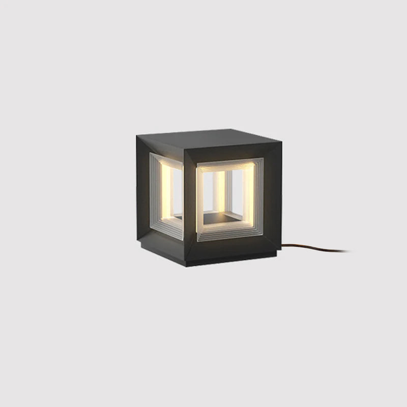 Outdoor Post Light | Waterproof Metal & Acrylic | Available in Black & White