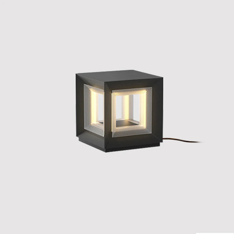 Outdoor Post Light | Waterproof Metal & Acrylic | Available in Black & White